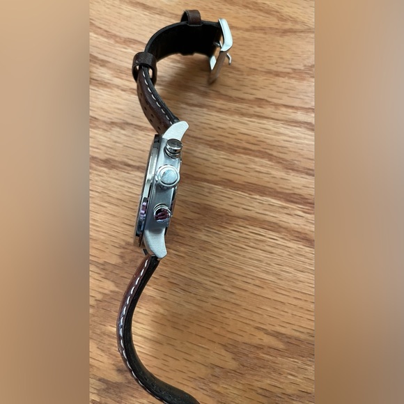 Citizen Brycen Eco Drive Watch B612S111200 with Genuine Leather Band - Picture 3 of 5